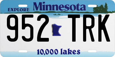 MN license plate 952TRK