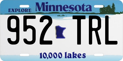 MN license plate 952TRL