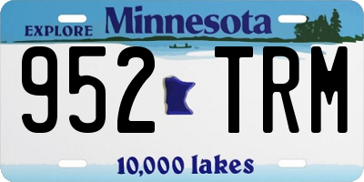 MN license plate 952TRM
