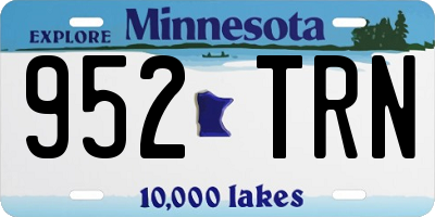 MN license plate 952TRN