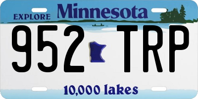 MN license plate 952TRP