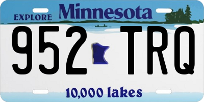 MN license plate 952TRQ
