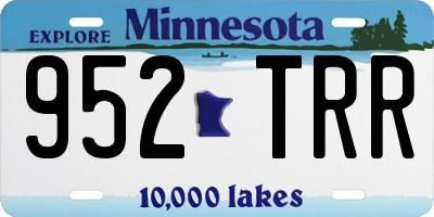 MN license plate 952TRR