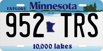 MN license plate 952TRS