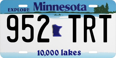 MN license plate 952TRT