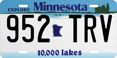 MN license plate 952TRV