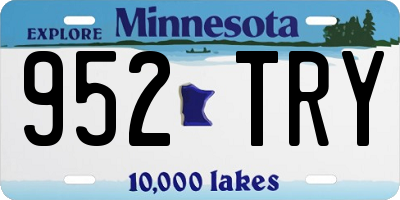 MN license plate 952TRY