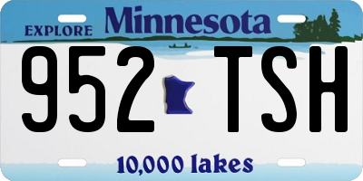 MN license plate 952TSH