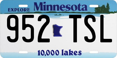 MN license plate 952TSL