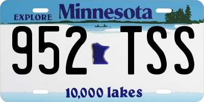 MN license plate 952TSS