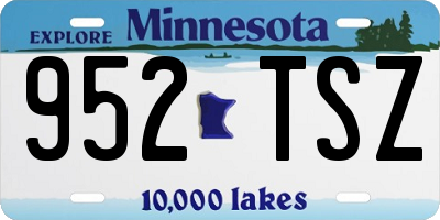 MN license plate 952TSZ