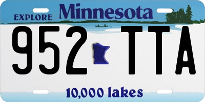 MN license plate 952TTA