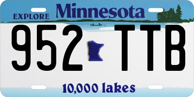 MN license plate 952TTB
