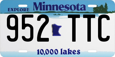 MN license plate 952TTC