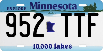 MN license plate 952TTF