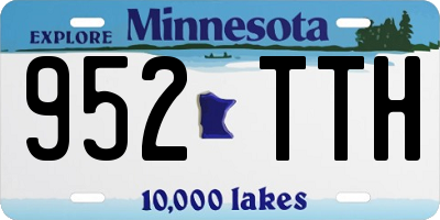 MN license plate 952TTH