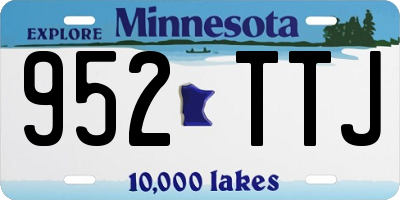MN license plate 952TTJ