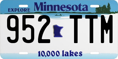 MN license plate 952TTM