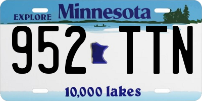 MN license plate 952TTN