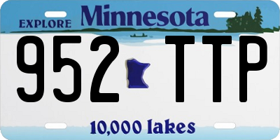 MN license plate 952TTP