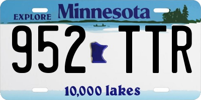 MN license plate 952TTR