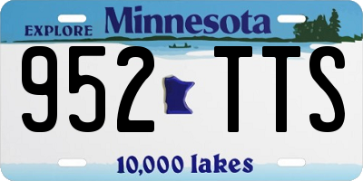 MN license plate 952TTS