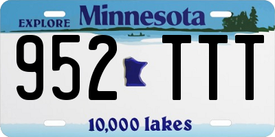 MN license plate 952TTT
