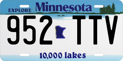 MN license plate 952TTV