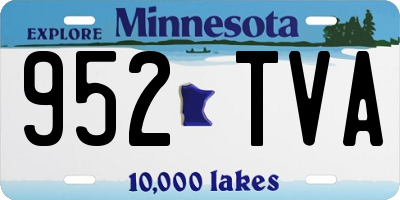 MN license plate 952TVA