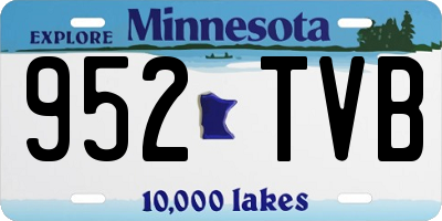 MN license plate 952TVB