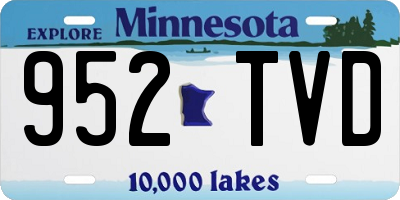 MN license plate 952TVD