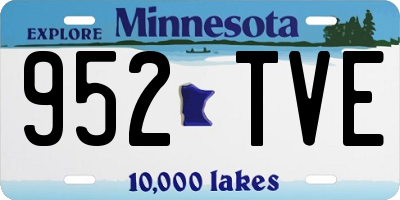 MN license plate 952TVE