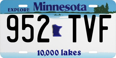 MN license plate 952TVF