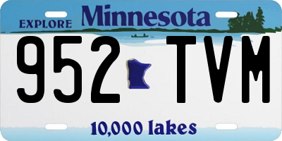 MN license plate 952TVM