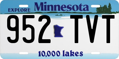 MN license plate 952TVT