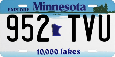 MN license plate 952TVU