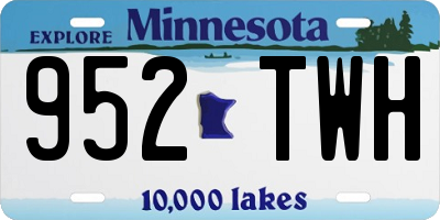 MN license plate 952TWH
