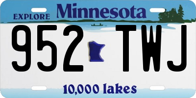 MN license plate 952TWJ