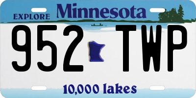 MN license plate 952TWP