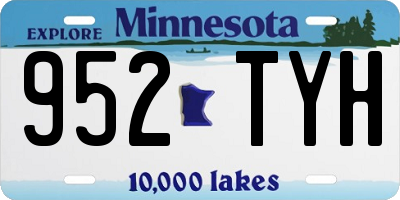 MN license plate 952TYH