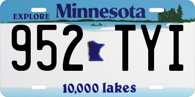 MN license plate 952TYI
