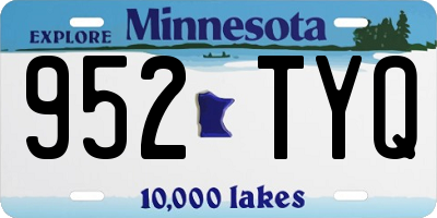 MN license plate 952TYQ
