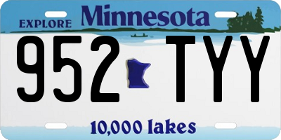 MN license plate 952TYY