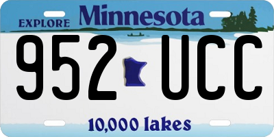 MN license plate 952UCC