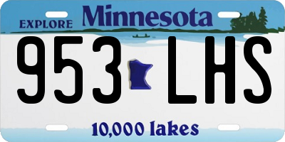 MN license plate 953LHS
