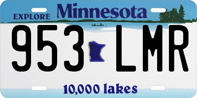 MN license plate 953LMR