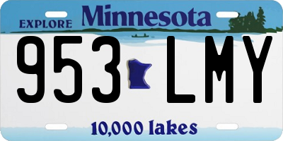 MN license plate 953LMY