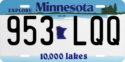 MN license plate 953LQQ