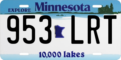 MN license plate 953LRT