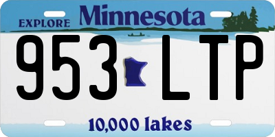 MN license plate 953LTP